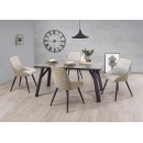 Стол обеденный HALMAR HALIFAX серый/черный 160/90